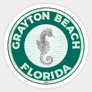 Grayton Florida Crab 30A 30 A Emerald Coast Walton County Sticker